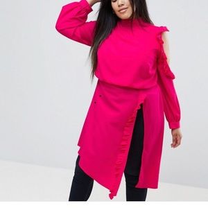 Asos hot pink shirt